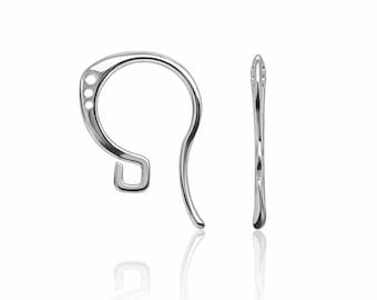 925 Sterling Silver Hook Earrings Dangle Ear Wires Findings
