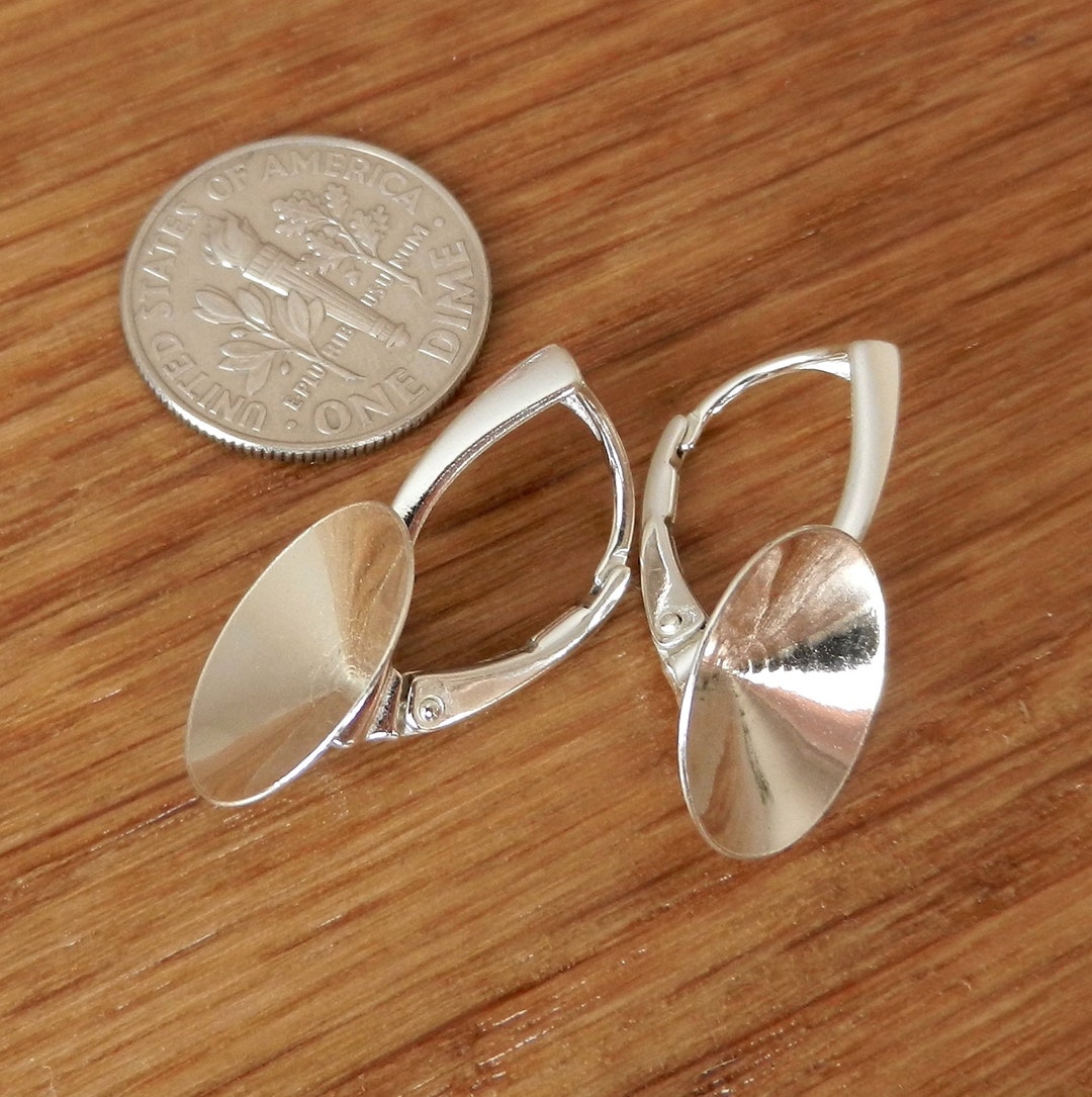 Sterling silver lever back earrings ear wire findings jewelry