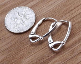 Hight Quality Sterling silver lever back earrings ear wire, leverback findings jewelry earwires