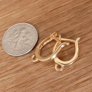 Vermeil, gold, Sterling silver lever back silver earrings leverback ear wire lever back earrings lever back earrings findings jewelry