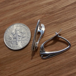 High Quality Sterling silver lever back silver earrings leverback ear wire lever back earrings lever back earrings findings jewelry