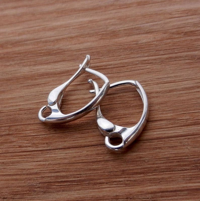 Top Quality Sterling silver lever back silver earrings Etsy