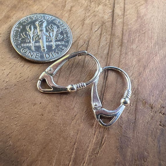 Sterling Silver 925 Leverback Earrings Findings Gold and Rose Gold Options