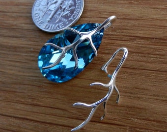 Versatile Sterling Silver Pinch Bails - Ideal for Drilled Stone Pendants, Jewelry Making Supplies