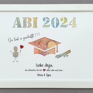 Abitur Geldgeschenk, Geschenk Abitur, individuelles Geschenk zum Abiturabschluss, Geldgeschenk Abi, Geldgeschenk Schulabschluss, Steinbild
