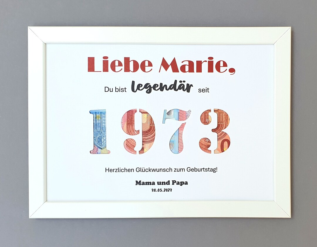 Geldgeschenk 50.Geburtstag 40.Geburtstag Etsy.de