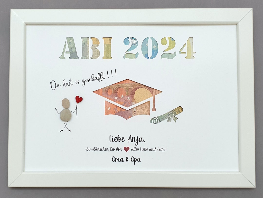 Joymaking Bierglas Mit Gravur - Abitur 2025 Geschafft Geschenk | 15oz Personalisiertes Bierglas