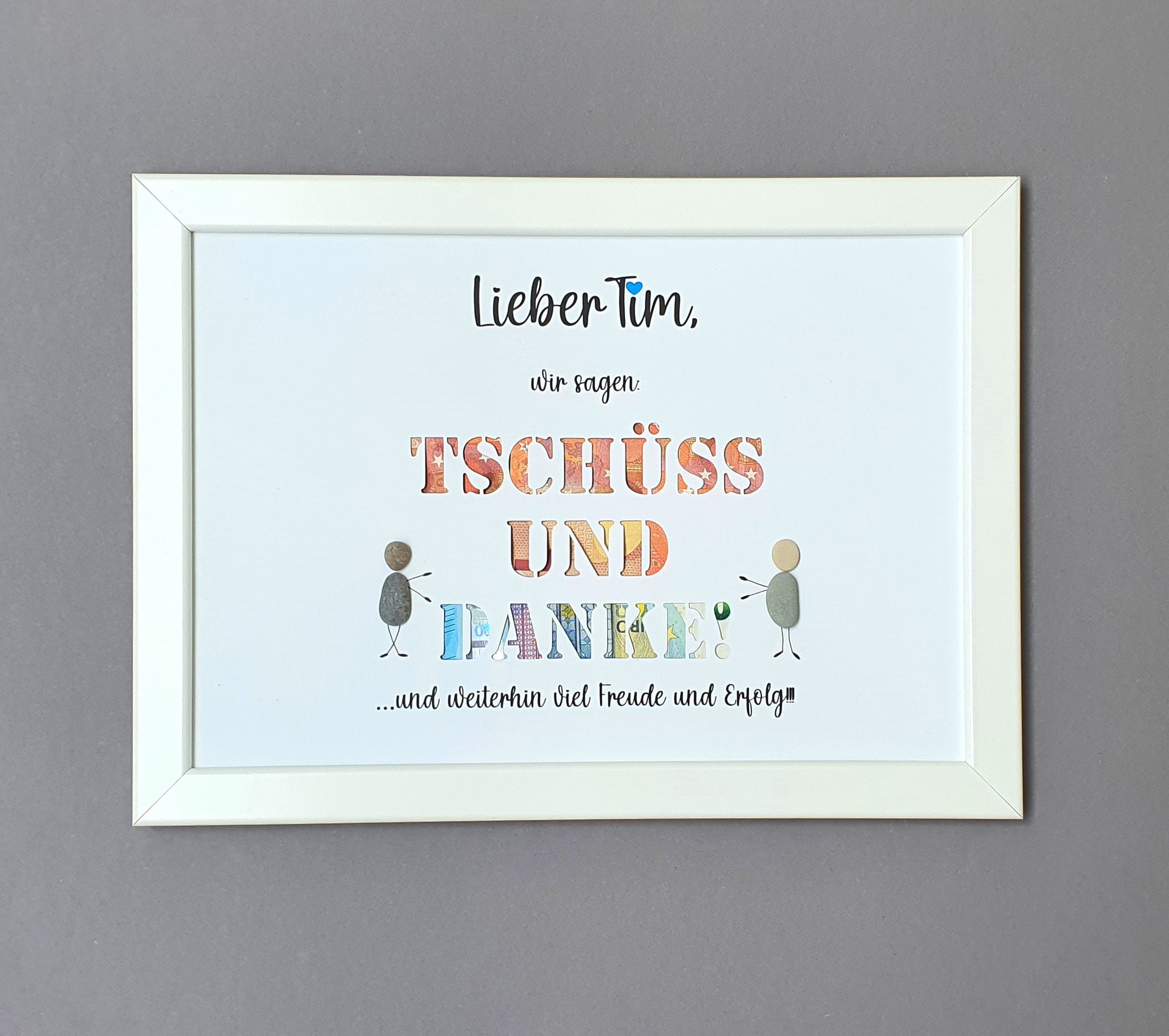 Geschenk Zur Verabschiedung Eines Kollegen Geldgeschenk Abschied Kollegin Steinbild Verabschiedung - Etsy Schweiz
