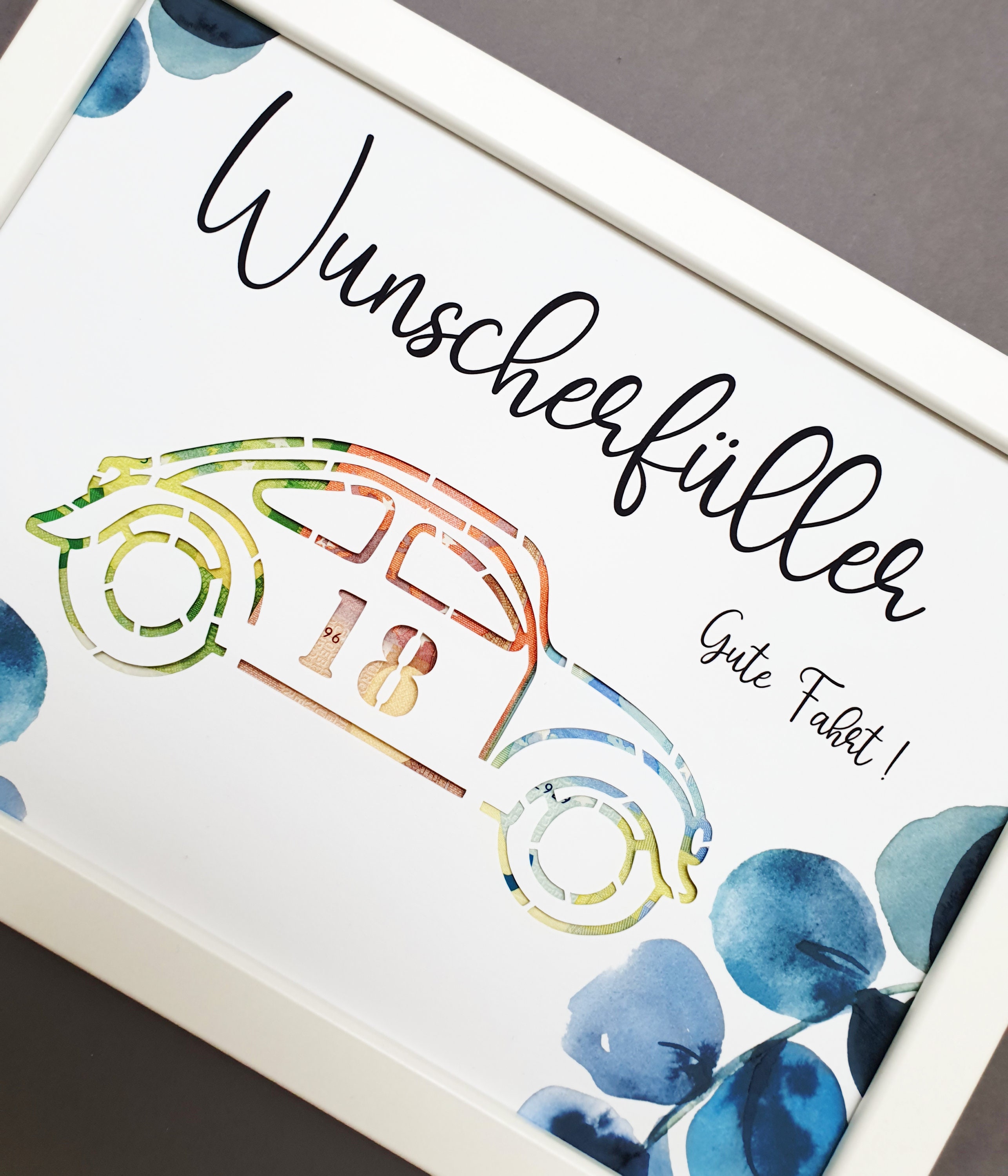 Geldgeschenk 18.Geburtstag Wunscherfüller Auto Weihnachten