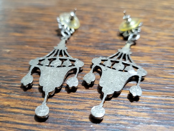 Vintage Art Deco Style Dangly Earrings - image 4