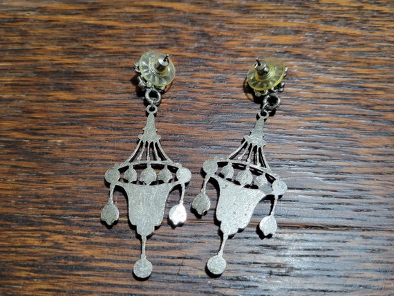 Vintage Art Deco Style Dangly Earrings - image 3