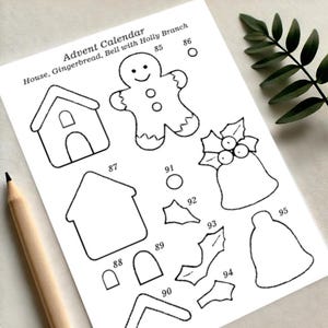 Symönster och handledning för filtdekorationer, set med julgransprydnader, DIY-projekt, handgjord juldekorationsgirlang bild 3