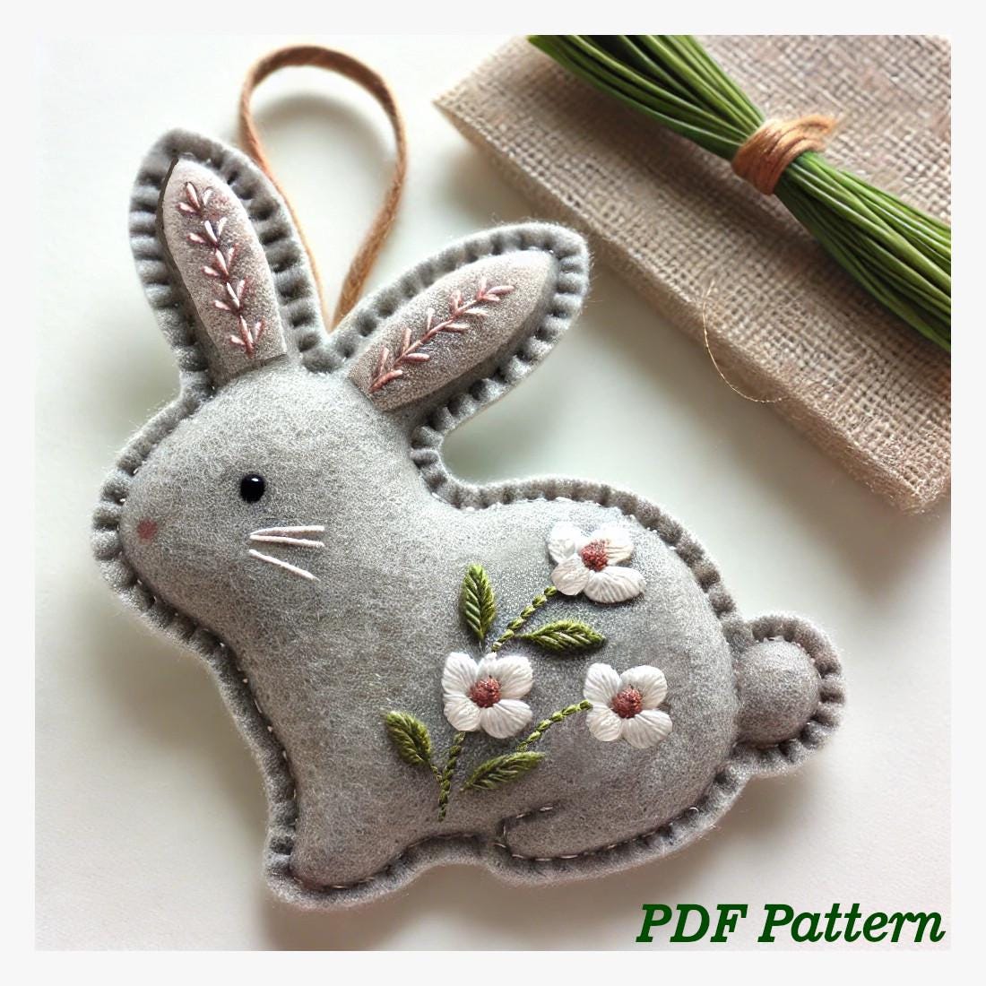 フェルトのウサギのオーナメント - Etsy 日本