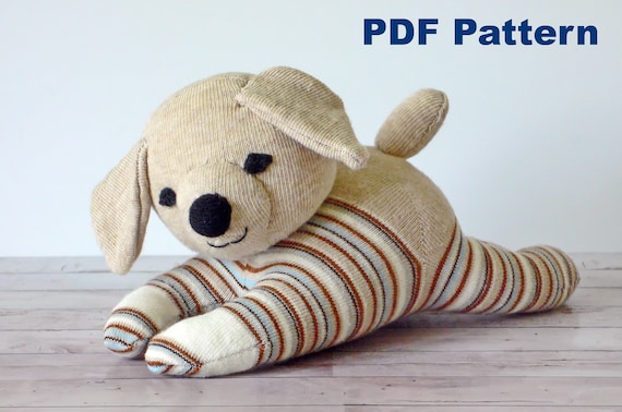 Sock Puppy Dog Sewing Pattern DIY Handmade Sock Puppies PDF