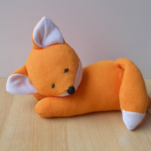 Patrón de costura y tutorial de zorro: calcetín de zorro bebé hecho a mano, descarga instantánea del patrón en PDF, patrón de peluche, animal de peluche, regalo hecho a mano