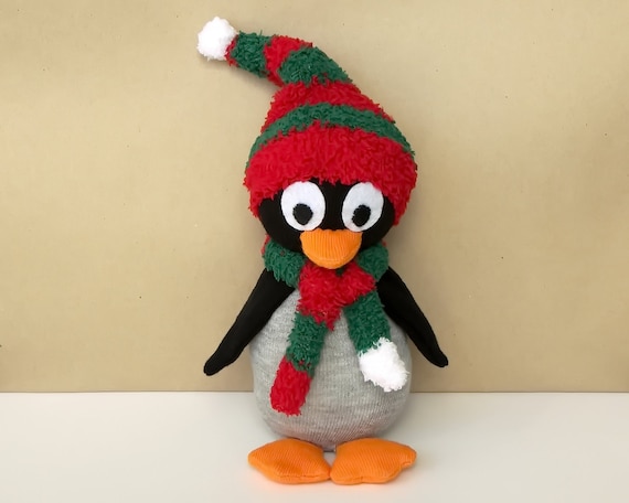How to make soft toys at home with socks - Handmade penguin sock pattern