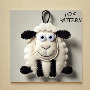Handmade Sherpa Fleece Sheep Easter Decoration Handmade Sherpa Fleece Sheep Easter Decoration