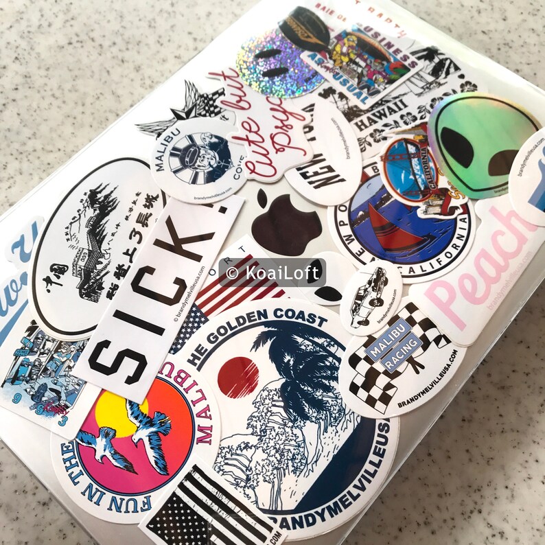 no repeats brandy melville laptop sticker pack etsy