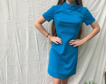 1950s style mod sheath dress size S