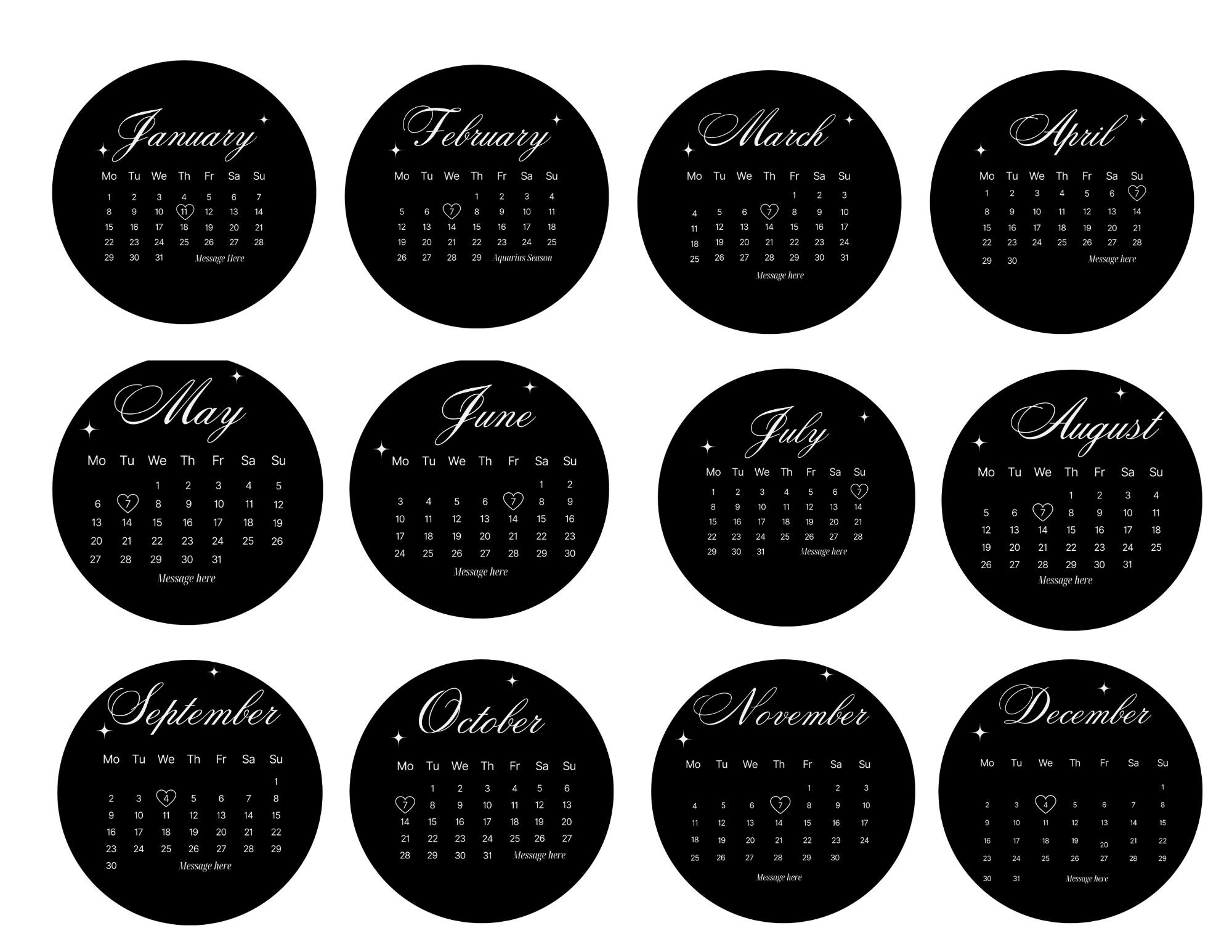 2024 Calendar Cake Template, 6 Inch Round, Trending Calendar on Cake 2024 Calendar Cake Template, 6 Inch Round, Trending Calendar on Cake