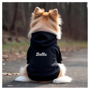 Personalized Dog Hoodie with Custom Name | Cute Pet Sweatshirt for Small & Medium Dogs | Custom Dog Clothes | Puppy Outfit Gift | Dog Gift