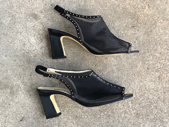 black gold shoes high heels