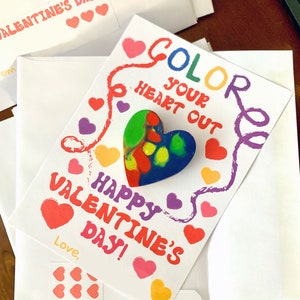 Buntstift Valentine Kreative Valentinstag DIY Valentines Printable Sofort Download Valentinstag Für Kinder Valentinstag Geschenke Künstlerische Karten