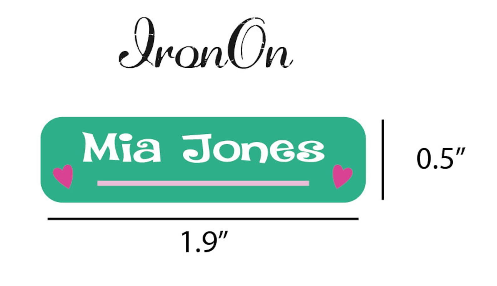 Personalized Iron on Clothing Labels/back to School Clothing Labels