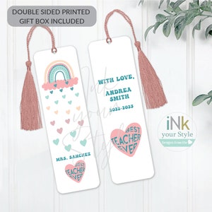 Personalized Bookmark for teachers, Custom Bookmark for teachers, personalized teacher gift, Teachers appreciation gift, Best teacher ever