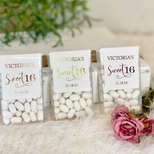 Personalized Real Foil Sweet Sixteen Tic Tac® Labels/tic Tac® Sweet
