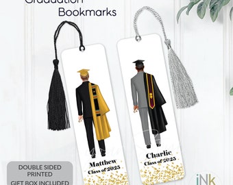 Personalized Bookmark for graduates, Custom graduation Bookmark, personalized Graduation gift, personalized graduation present for men