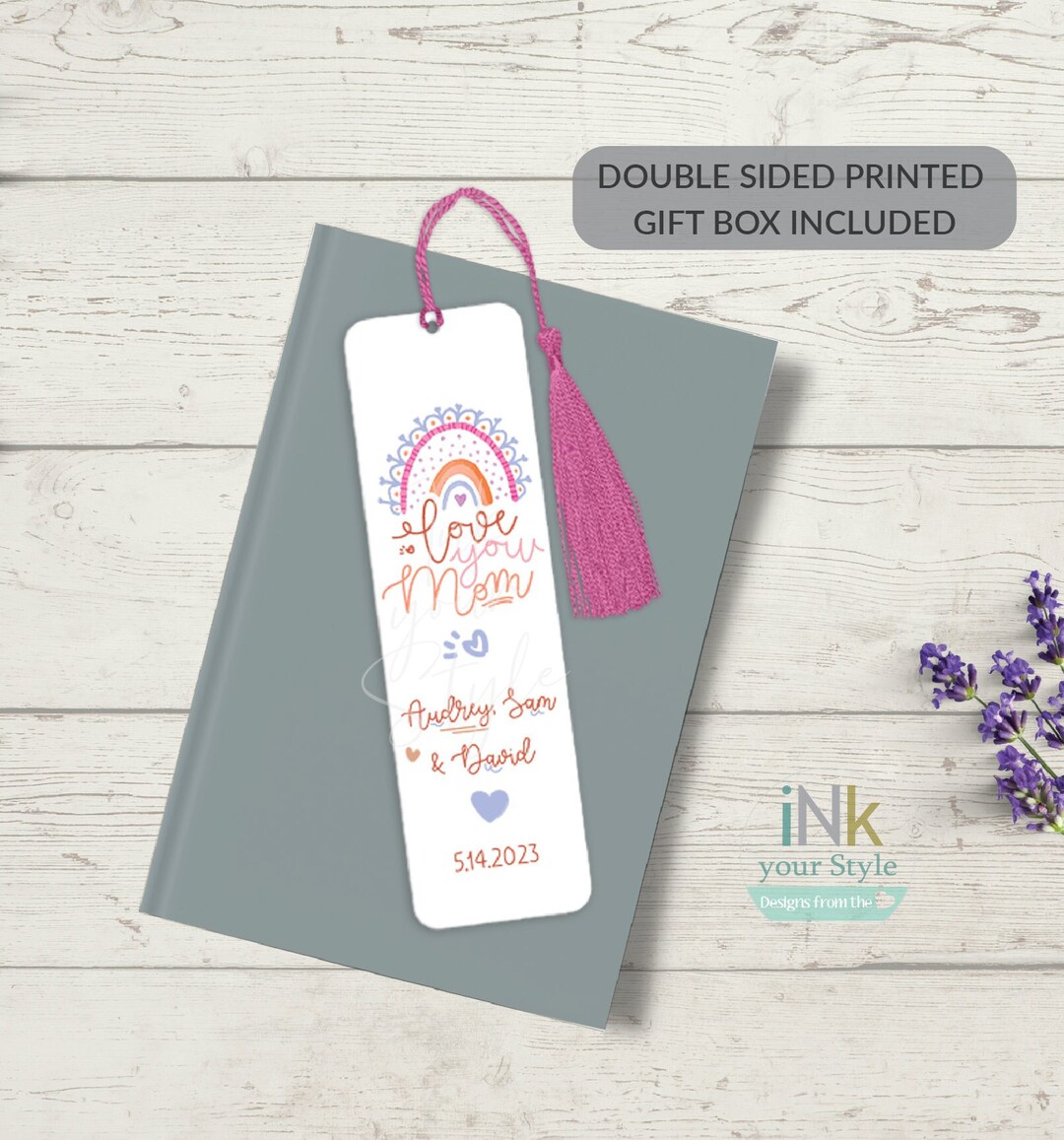 Personalized Bookmark for Mom Custom Bookmark for Mothers Etsy