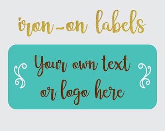 Personalized your own logo iron on clothing labels/iron on clothing labels/your own design clothing labels/your own logo iron on labels