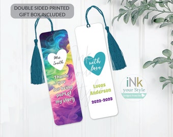 Personalized Bookmark for teachers, Custom Bookmark for teachers, personalized teacher gift, Thank you for being part of my story,