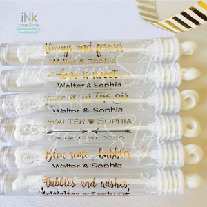 48 Personalized Wedding Bubble Labels, Black Bubble Labels, Foil Bubble ...