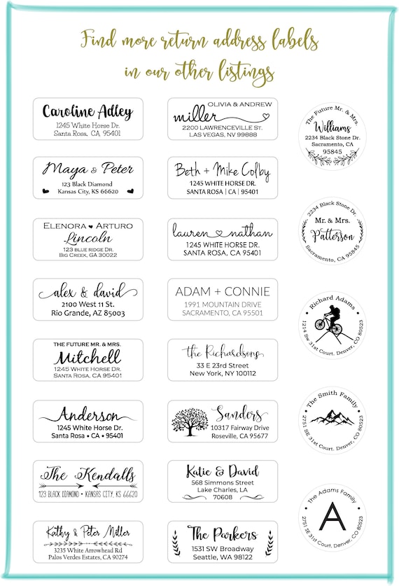 Buy Return Address Labels, Wedding Labels, Foil Address Labels
