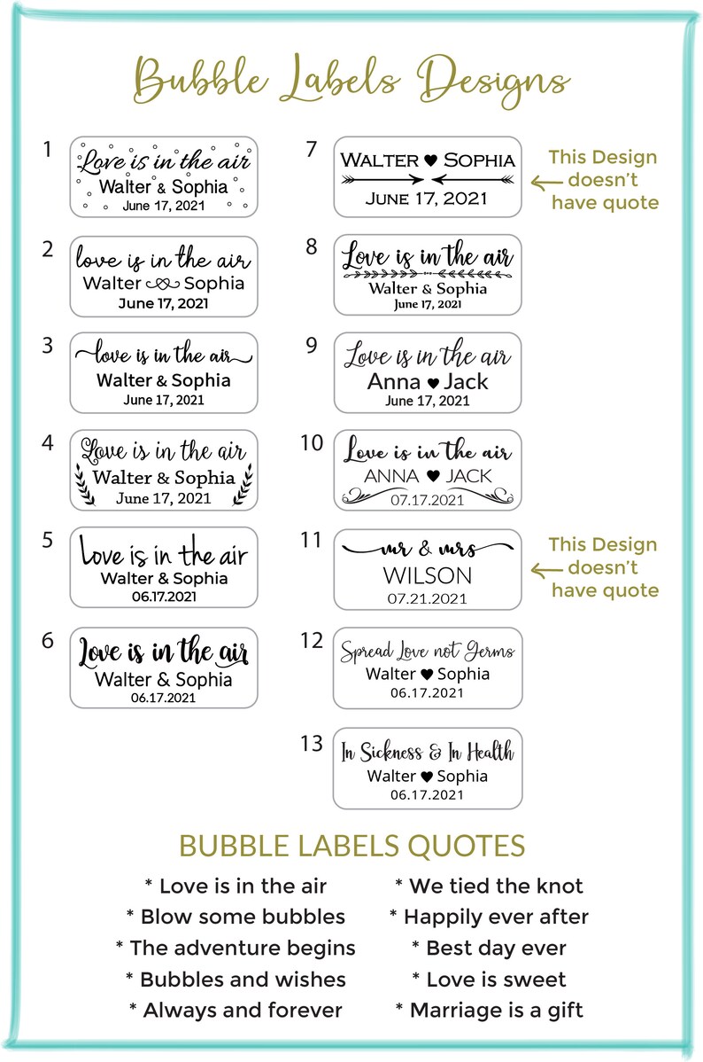 48 Personalized Wedding Bubble Labels Foil Bubble Labels Etsy