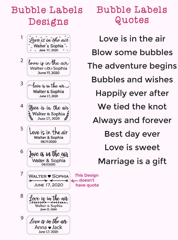 48 Personalized Wedding Bubble Labels Foil Bubble Labels Etsy