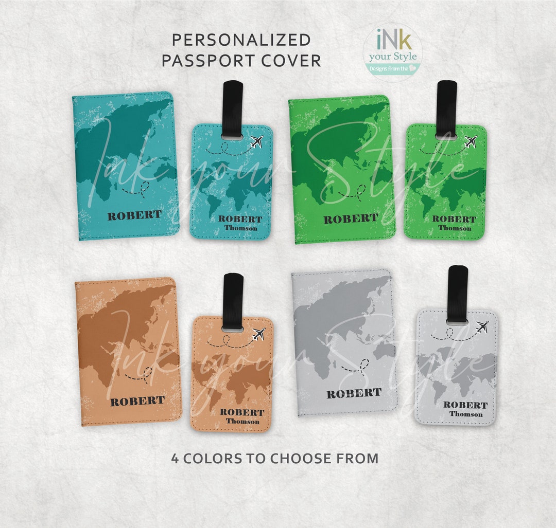 Personalized Passport Holder Personalized Passport Cover and Luggage