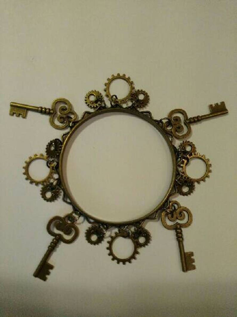 Key and Gear Bracelet