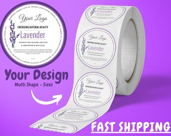Custom Roll Labels: Circle, Rectangle, Oval - Your Design Printed