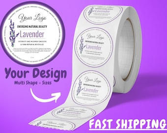 100 x Custom Roll Circle / Rectangle / Oval Labels & More! Your own design is printed 100+ Bulk custom stickers. High Resolution and Quality