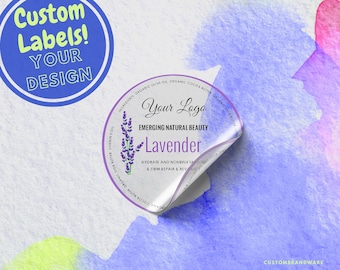 50 Clear Circle Custom Stickers: High Resolution Labels