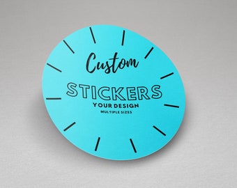 100 x Custom Circle Stickers / Labels! Your design is printed on. Bulk custom stickers + labels. High Resolution and Quality