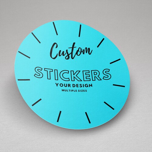 100 X Custom Circle Stickers / Labels Your Design is Printed Etsy