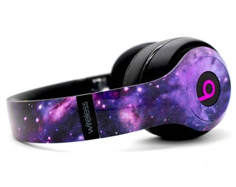 Galaxy Beats by Dre Solo/Studio 2 Bluetooth wireless headphones - Custom Galaxy Space Nebula milky gift for your birthday - Star Headset