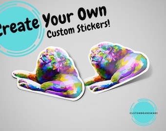 Custom Vinyl Sticker: Your Design, Waterproof Decal