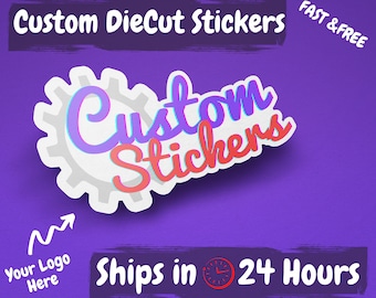Custom Die Cut Vinyl Stickers: Your Logo, Waterproof Gloss