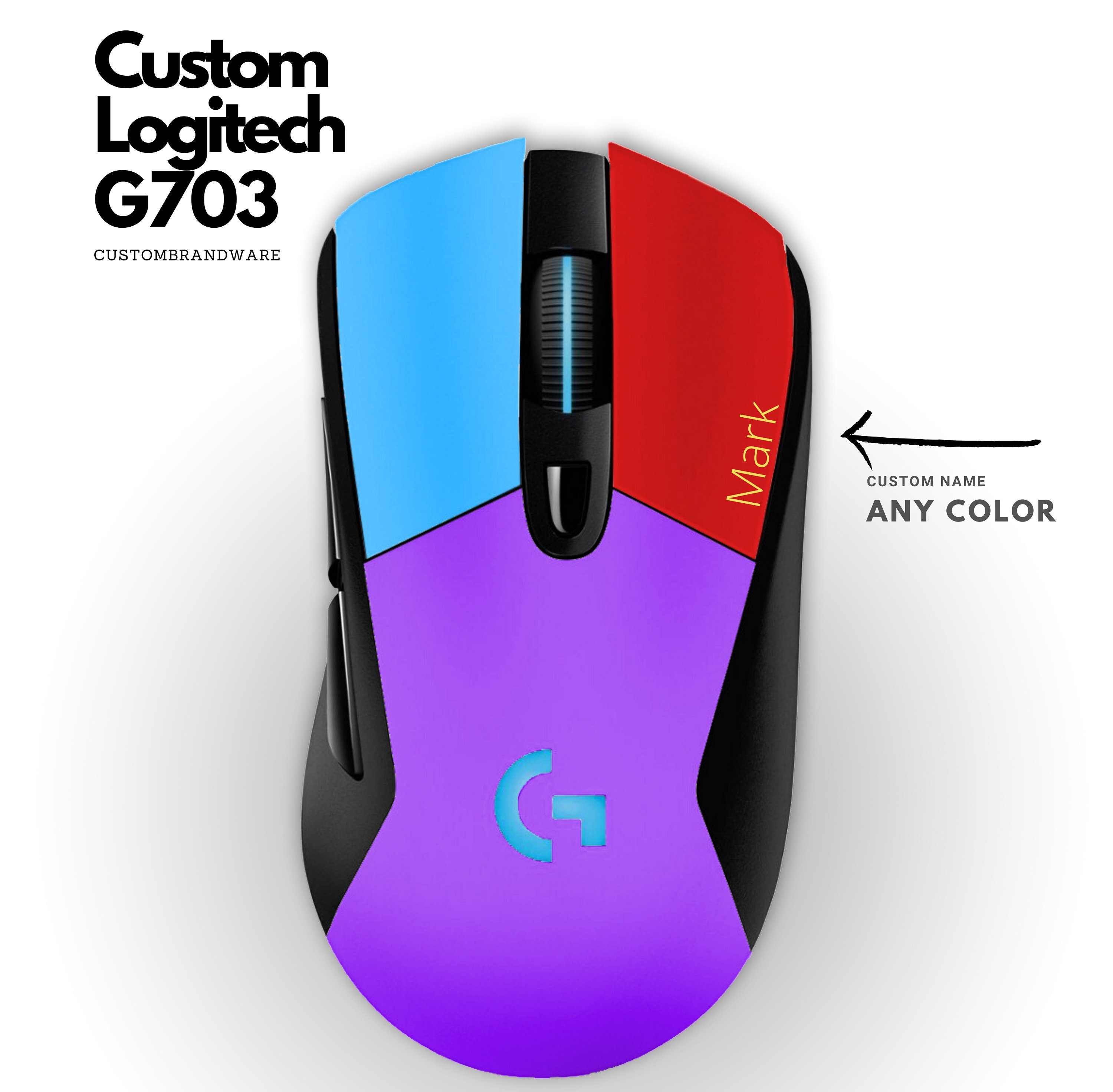 Logitech G502 Hero Printstream Mouse Grip Tape Skins 