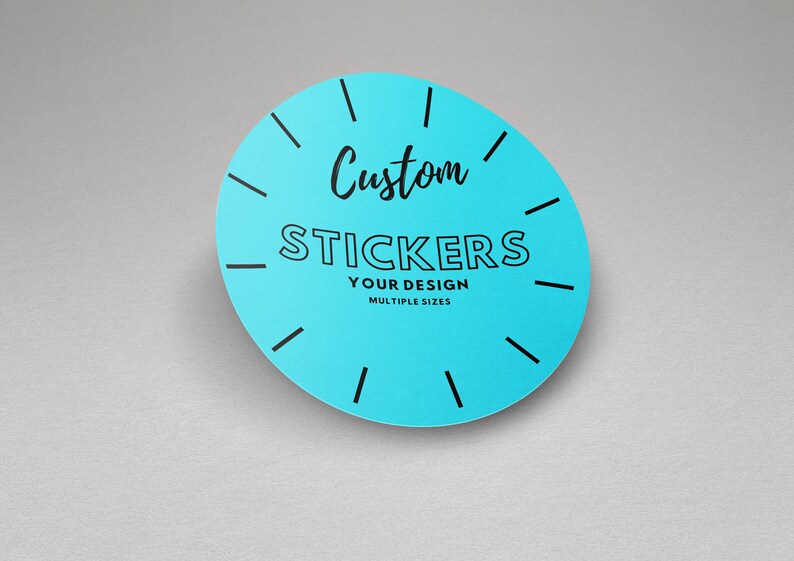 100 x Custom Circle Stickers / Labels Your design is printed Etsy